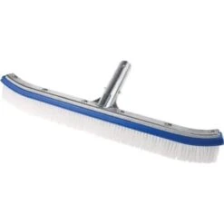 Kemtek 18 In Curved Back Pool Wall Brush W/ 1.5 In Polypropylene Bristles