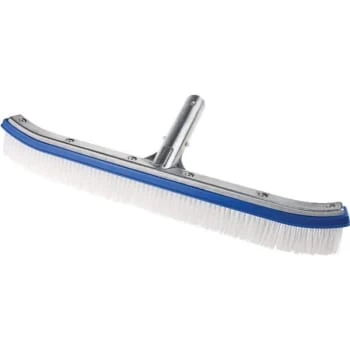 Kemtek 18 In Curved Back Pool Wall Brush W/ 1.5 In Polypropylene Bristles 3 Kemtek 18 In Curved Back Pool Wall Brush W/ 1.5 In Polypropylene Bristles