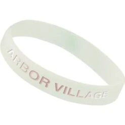 Custom Pool Pass Bracelet, White, Youth, Package Of 100