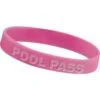 Custom Bracelet Pool Pass (Pink) (100-Pack) -GENE Pool Supplies Shop 272010 PT Lg