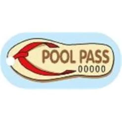 Pool Pass Flip Flop, Package Of 100