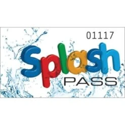 Pool Pass Splash, Package Of 100