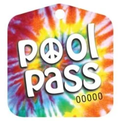 Pool Pass Tie Dive, Package Of 100