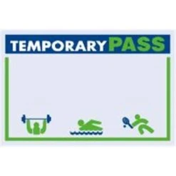 Hd Supply 3 X 2 In Rectangle Personalized Temporary Recreational Pass (100-Pack)