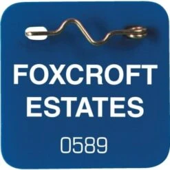 Hd Supply 1.75 X 1.75 In Blue Square Custom Vinyl Pool Pass (100-Pack)