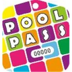 Pool Pass Square, Package Of 100