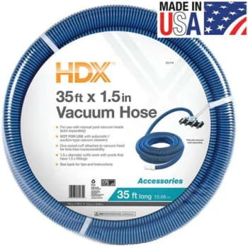 Hdx Spiral-Wound 35 Ft X 1-1/2 In Dia Swimming Pool Vacuum Hose For All Pools 3 Hdx Spiral-Wound 35 Ft X 1-1/2 In Dia Swimming Pool Vacuum Hose For All Pools