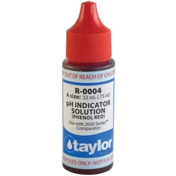 Taylor 0.75 Oz. Btl Test Kit Rplcmnt Reagent Refill Bottles Phenolic Rd Reagent 3 Taylor 0.75 Oz. Btl Test Kit Rplcmnt Reagent Refill Bottles Phenolic Rd Reagent