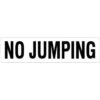 HD Supply 24 X 6 In Vinyl No Jumping Pool Marker Sign (White) -GENE Pool Supplies Shop 656184 w MainProductImage Lg