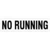 HD Supply 24 X 6 In Vinyl No Running Pool Marker Sign (White/Black) -GENE Pool Supplies Shop 656185 w MainProductImage Lg