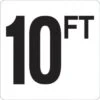 HD Supply 10 Ft Vinyl Pool Depth Marker Sign (White/Black) -GENE Pool Supplies Shop 658141 w MainProductImage Lg